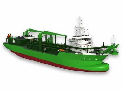 Wärtsilä engine orders for world's first LNG dual-fuel dredger