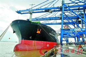 虎门港正式开通至营口港第三条集装箱班轮航线
