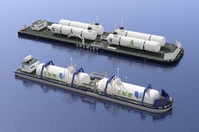 Crowley’s Jensen Maritime develops two new LNG bunker barge concepts