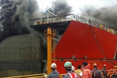 Fire at DSME yard leaves two dead, seven injured