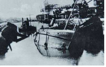 8次沉船阻塞航道的行动，共征用了商船87艘，近11万6千吨。