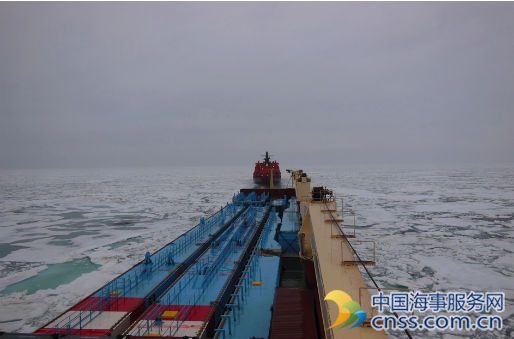 中国商船成功试水北极东北航道日前抵靠天津港