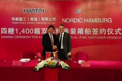 Huatai Heavy Industry to build four boxships for Nordic Hamburg