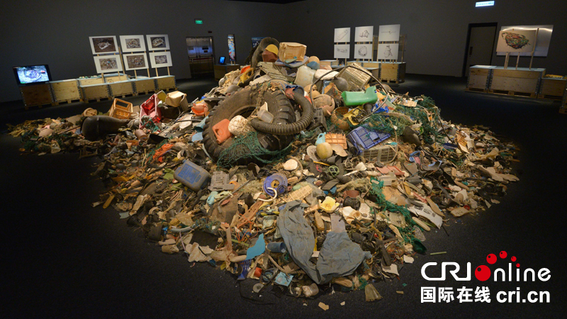 用塑料垃圾关注环保 香港举办“海洋怒吼”展览