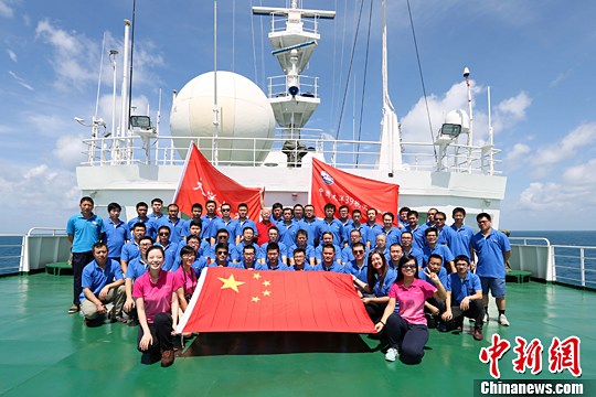 中国科考船“大洋一号”在印尼巽他海峡防海盗