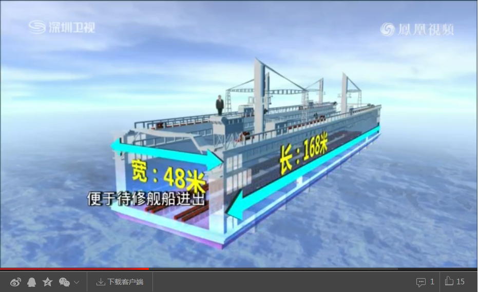 施洋：“华船一号”可赴南海为舰艇提供维护【视频】