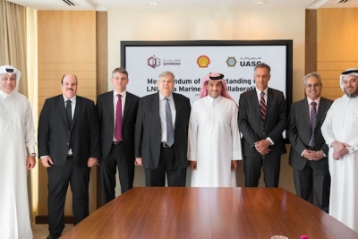 UASC, Qatargas and Shell join hands to develop LNG marine fuel