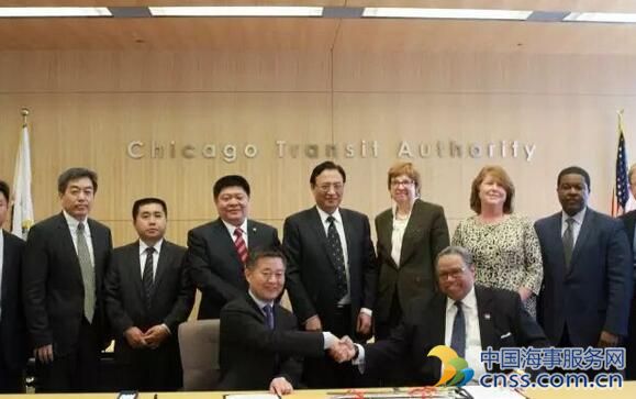 中国中车与芝加哥交通管理局签署地铁 项目合作协议