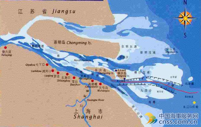 长江口120公里航道划入长江航道局管理