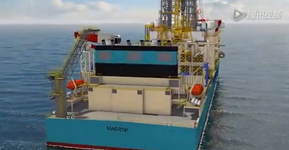 Maersk Drilling公司超深水钻井船详细动画【视频】