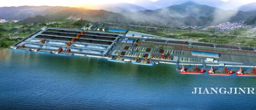 重庆珞璜千万吨级长江枢纽港控制性工程箱涵全线贯通