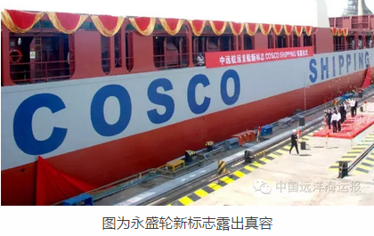 来看一看COSCO SHIPPING印在船体上是怎样一种感觉