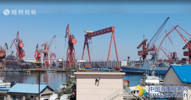 大连造船厂同时开建三艘052D驱逐舰【视频】