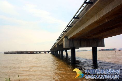 江苏靖江海事码头主体工程提前30天完工