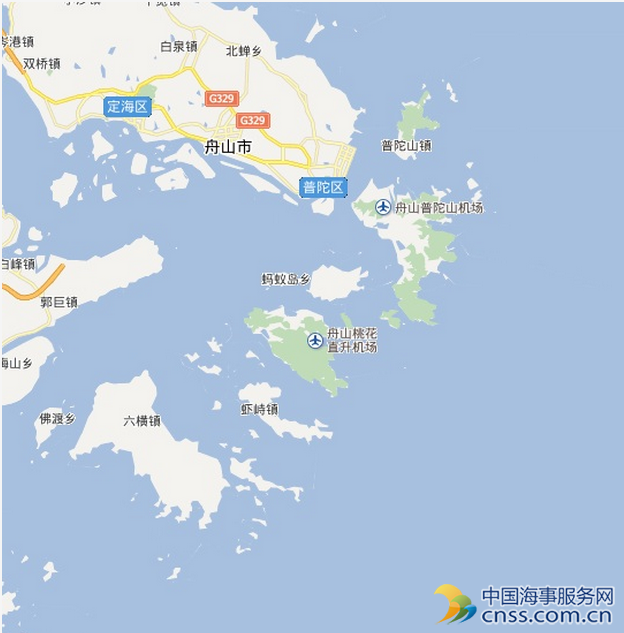 中国海监飞机在浙江舟山桃花岛海域失踪