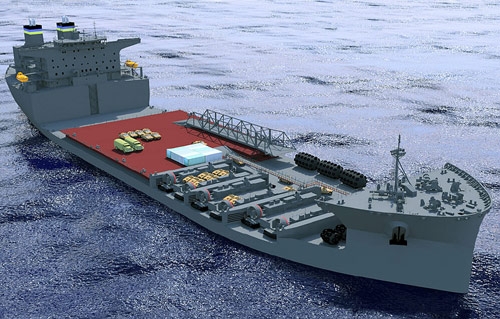 中国商用半潜船下水 紧随美打造海上支援平台