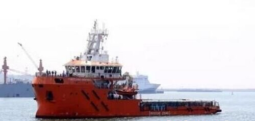 大连中远船务应急响应救援船首制船完成试航
