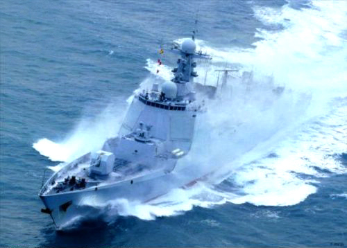 中国海军舰艇编队起航参加“环太平洋-2016”演习