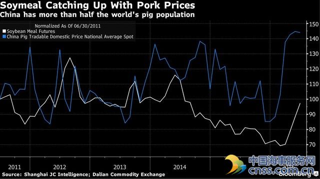 中国豆粕涨势碾压美国 单日成交超美国一年消费量