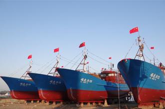 福建恒生船舶重工15艘远洋渔船同时开工