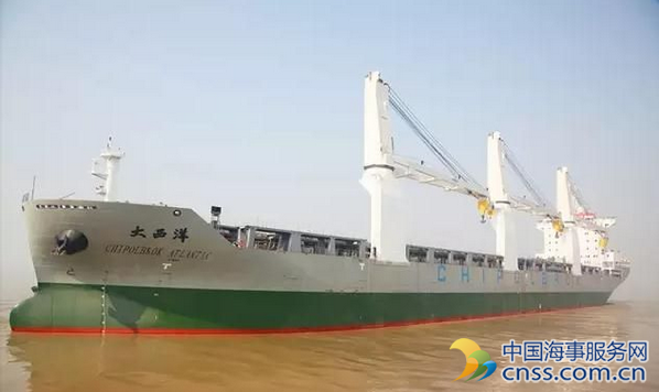 上海船厂又交付一艘32000吨重吊船