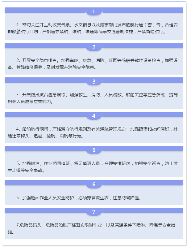 防汛期间船舶安全注意点啥？