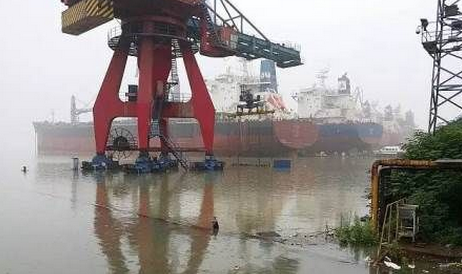 大洋造船成功抵御史上最大洪水