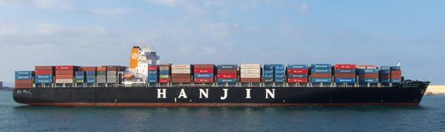 “Hanjin California”号漂泊海上苦等三周