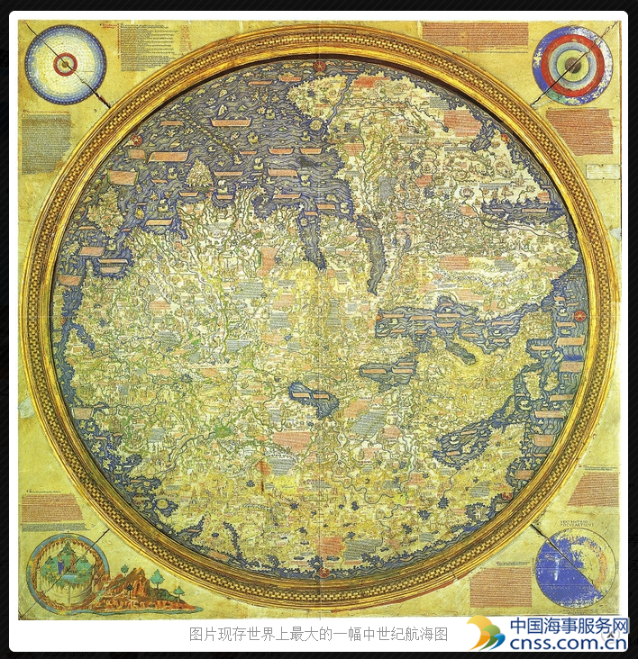 中世纪最杰出的航海图毛罗地图【史略】
