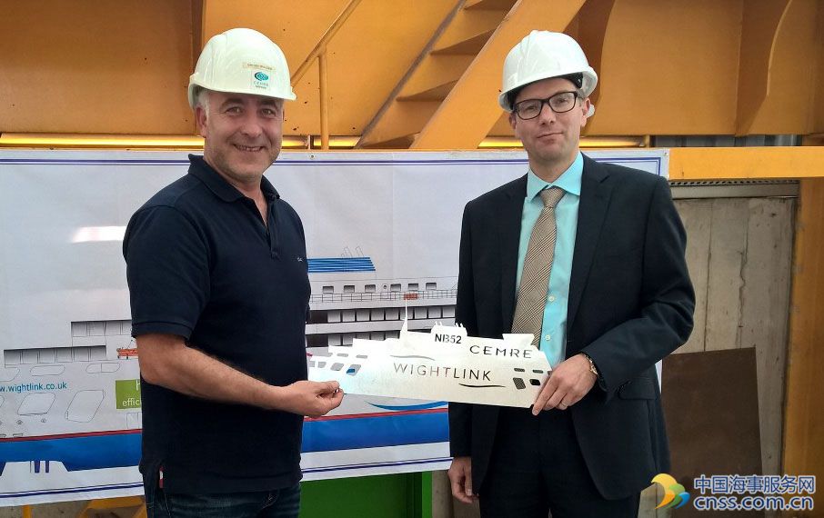 Steel Cut for Wightlink’s New Ferry