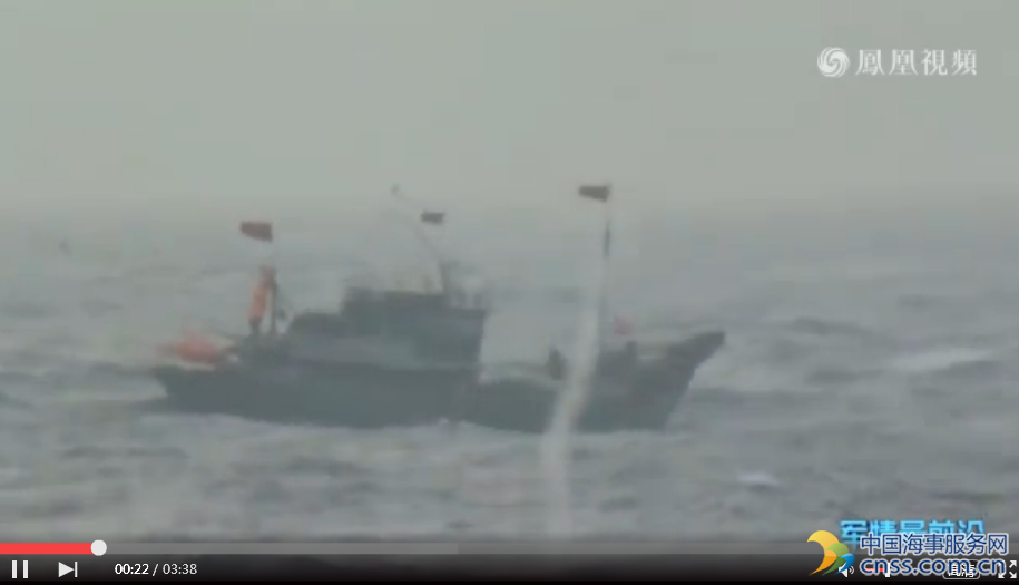 韩媒称两艘中国渔船或因害怕炮击向韩方投降【视频】