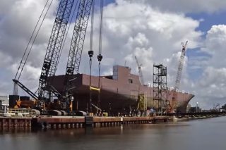 Crowley’s New ConRo Ships Taking Shape