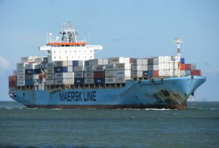 Maersk’s Containership Suffers Engine Room Fire