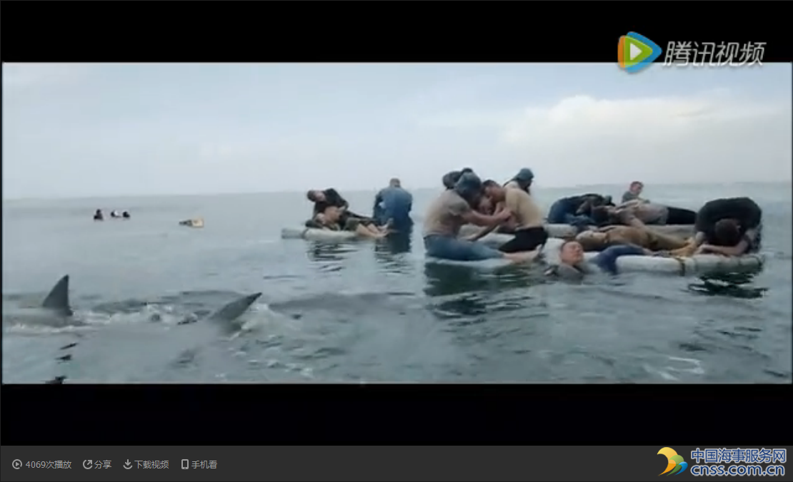 鲨鱼吞噬“印第安纳波利斯”号重巡洋舰落水船员【视频】