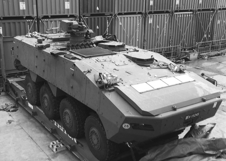 新星光部队装甲车遭香港扣查 涉及新台军事合作
