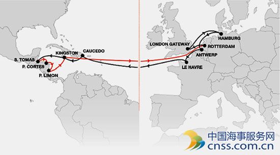 中美洲 赫伯罗特 北欧 航线