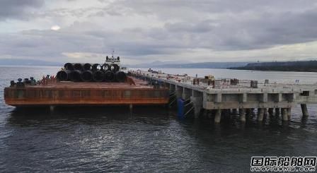 “宁海驳16001”船抵达菲律宾Kauswagan电站码头