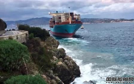 马士基航运一艘集装箱船意大利海域搁浅