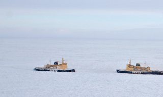 Ice Traps Four-Vessel Convoy off Chukotka