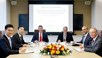 MOL Teams up with BHP Billiton/DNV GL/Rio Tinto/SDARI/Woodside on Joint Study of LNG-fueled Capesize Bulker