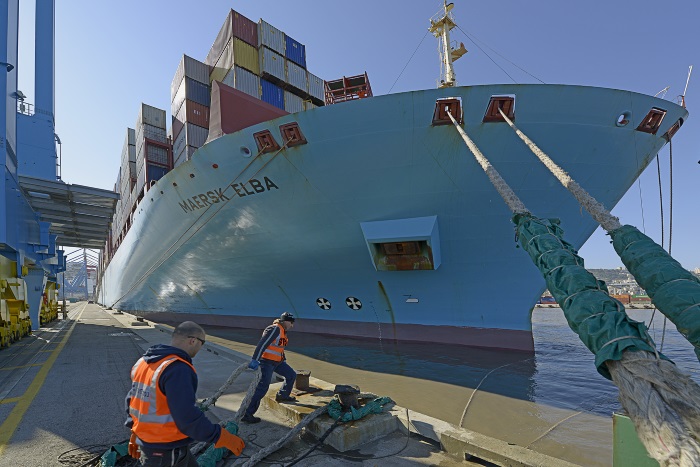 Haifa Port – the first in Israel to enter the era of 14,000 TEU ships, with today’s call of the Maersk Elba