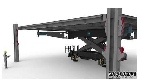 TTS推出新款汽车运输船甲板升降机