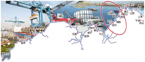 皖江港口群释放服务经济带发展能力