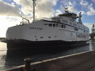BC Ferries’ Salish Eagle Makes 1st Stop on Its Way Home