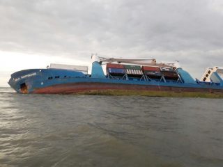 Cargo Ship Grounds off Ecuador