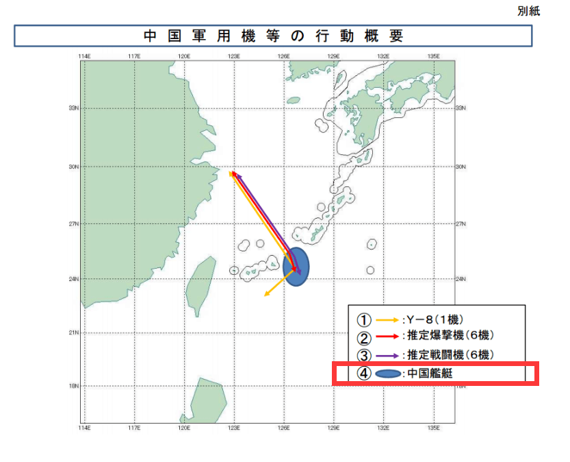 中国13架军机飞越宫古海峡 日媒惊呼史上最多