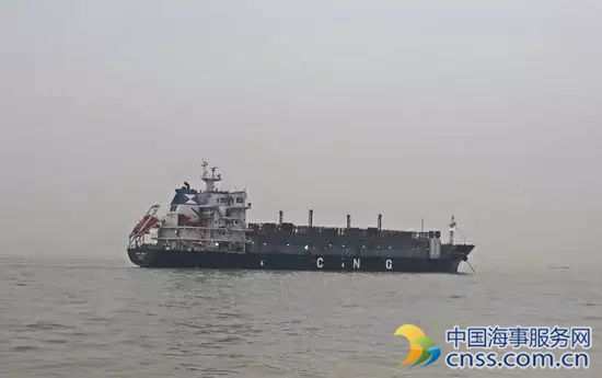 韩通船舶重工全球首艘CNG运输船完成试航