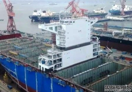 外高桥造船首制2万箱船建造再获突破