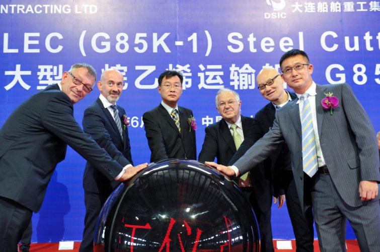 Dalian Cuts Steel for JHW’s New Ethane Carrier