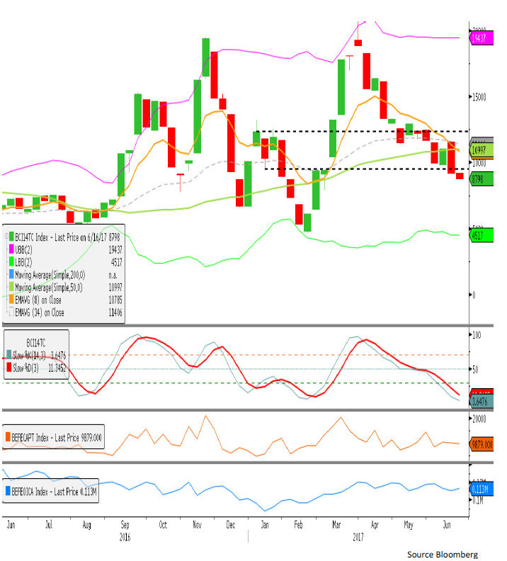 Dry Bulk FFA: Capesize Index Is Now Below The Support Zone